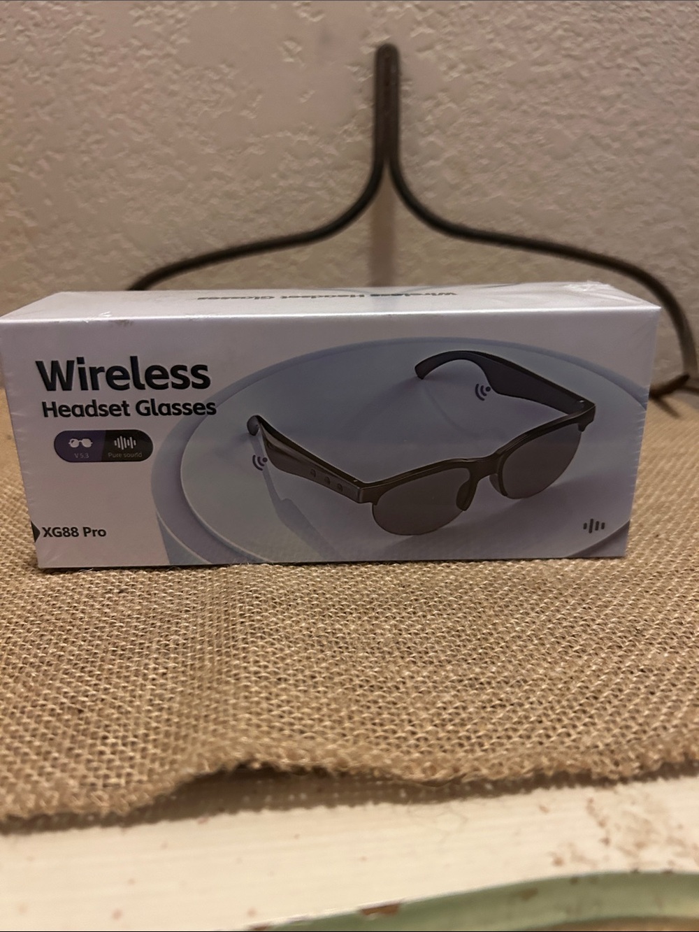 Wireless Headset Glasses - Black
